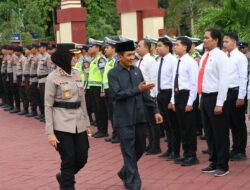 Jamin Keamanan Nataru, Polres Sumbawa Gelar Apel Pasukan Operasi Lilin Rinjani 2025