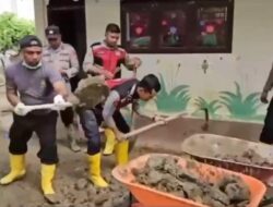 Polres Pidie Jaya Bersama Warga Gotong Royong Percepat Pemulihan Pascabanjir