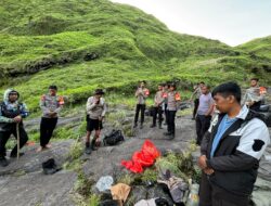 Tim Gabungan Brimob Polda NTB dan Polres Bima Kota Lanjutkan Pencarian Korban Hilang di Gunung Sangiang Api