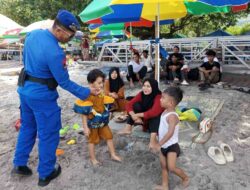 Polairud Polres Lobar Perketat Keamanan Pantai Senggigi