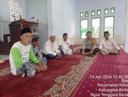 Bhabinkamtibmas Polres Bima Kota Sambang Warga dan Tokoh Agama, Sampaikan Himbauan Kamtibmas