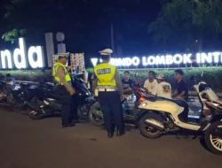 Polres Lombok Barat Patroli Jalur Bypass BIL, Antisipasi Cuaca Ekstrem