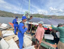 Antisipasi Potensi Kejahatan di Jalur Laut, Satpolairud Polres Bima Sambangi Nelayan dan ABK dalam Program Binmas