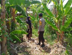 Bhabinkamtibmas Desa Pamanto Motivasi Warga Wujudkan Ketahanan Pangan Mandiri