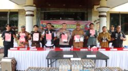 Polres Bima Musnahkan BB Narkotika 276,42 Gram, 466 Butir Tramadol dan 1.825 Botol Arak Bali, Kapolres Tegaskan Komitmen Berantas Narkoba