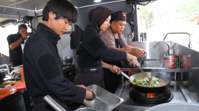 Hari ke-6 Latsitardanus 2026, Taruna Akpol Masak di Dapur Lapangan untuk Ratusan Warga Aceh Tamiang