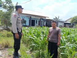 Bhabinkamtibmas Labuapi Ajak Warga Sulap Lahan Tidur