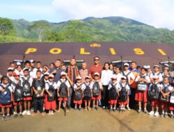 Wakapolda NTT Tinjau SMP Negeri 48 Sa Ate Gaikiu, Dirikan Tenda Darurat dan Salurkan Bantuan Pendidikan