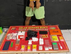 Satresnarkoba Polres Dompu Tangkap Residivis Narkotika, Amankan 81,60 Gram Sabu