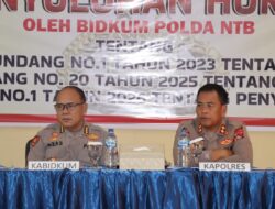 Bidkum Polda NTB Gelar Penyuluhan Hukum di Polres Dompu, Perkuat Pemahaman Personel terhadap KUHP dan KUHAP Baru