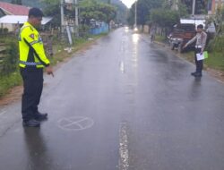 Kecelakaan Lalulintas Ganda, Unit Gakum Satlantas Polres Bima Diterjunkan dan Lakukan Oleh TKP
