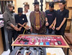 jaringan pengedar Shabu di gang Talabiu dibekuk beserta BB Shabu dan senpi rakitan.