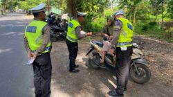 Satlantas Polres Lombok Barat Gelar Operasi di Jalur Kediri