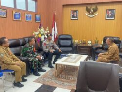 Sinergi Jaga Kamtibmas Kota Bima, Plh Kapolres dan Dandim 1608/Bima Temui Wali Kota