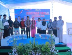 Kapolda NTB Kunker ke Lombok Utara, Cek Pembangunan hingga Serahkan Bansos