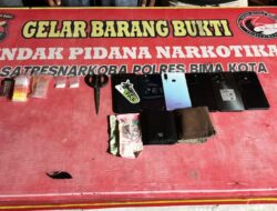 Tim Opsnal Sat Resnarkoba Polres Bima Kota Kembali Ungkap Kasus Sabu, 6 Orang Diamankan