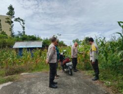 Kapolsek Sakra Kunjungi Petani Jagung, Ajak Warga Tingkatkan Ketahanan Pangan