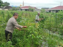 Bhabinkamtibmas Desa Masbagik Utara Laksanakan Silaturahmi dan Kontrol Petani Dukung Ketahanan Pangan