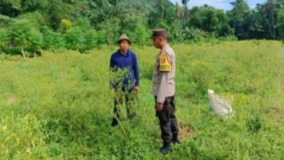 Polsek Gerung Edukasi Pertanian Mandiri di Desa Kebon Ayu
