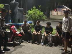 Personel Sat Samapta Polres Bima Kota Patroli Dialogis, Antisipasi Tawuran dan Perang Petasan