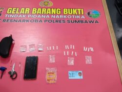 Kerap Edarkan Sabu, Seorang Pria di Lunyuk Diringkus Sat Resnarkoba Polres Sumbawa