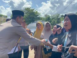 Kapolres Bima Kota Temui Massa Aksi Ina-Ina Anti Narkoba Lambu, Tegaskan Komitmen Berantas Narkoba