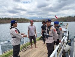 Program Binmas, Satpolairud Polres Bima Kabupaten Sambangi Warga Pesisir dan Sampaikan Himbauan Kamtibmas