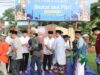 Polres Bima Kabupaten Menggelar Sholat Idhul Fitri Bersama Masyarakat di Lapangan Apel Mapolres Bima