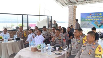 Polres Bima Kota Ikuti Zoom Meeting Anev Kapolri, Pastikan Keamanan Objek Wisata Terpantau