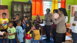Kembalikan Senyum Anak-Anak Kalimango, Polres Sumbawa Gelar Trauma Healing Pasca Kebakaran