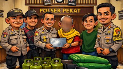 Polsek Pekat Ungkap Kasus Pencurian di Nangakara, Pelaku Diamankan Beserta Barang Bukti
