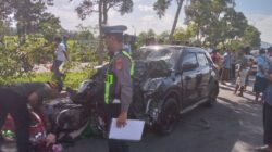Polres Lombok Tengah Tangani Kecelakaan Lalu Lintas di Jalan Bypass Pujut.   ‎  ‎