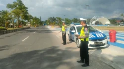 Menjaga Kamtibmas dan Kelancaran Arus Lalu Lintas, Satlantas Polres Lombok Barat Intensifkan Patroli Sore di Kawasan Gerung