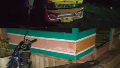 Personel Polsek Bolo Bantu Evakuasi Dua Korban Lakalantas Ganda di Desa Bontokape