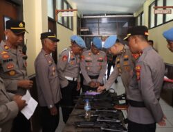 Pemeriksaan Senpi Dinas di Polres Bima Kota, Bidpropam Polda NTB Tegaskan Kepatuhan SOP