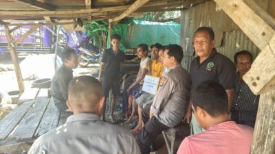 Sambang Warga, Satbinmas Polres Bima Kabupaten Sampaikan Himbauan Kamtibmas Humanis