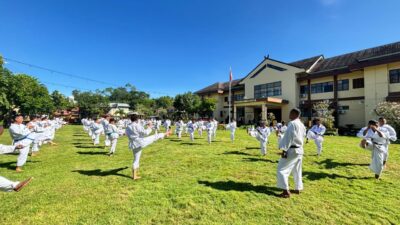 Jelang UKP 1 Juli 2026, Polres Bima Kota Gelar Ujian Bela Diri Polri