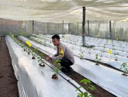 Bhabinkamtibmas Desa Kumbang Intensifkan Silaturahmi dan Monitoring Ketahanan Pangan