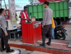 Polsek Maluk Lakukan Monitoring dan Pengamanan Penyesuaian Harga BBM di SPBU