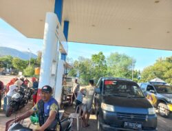 Pantau Dampak Kenaikan BBM, Polsek Wera Lakukan Patroli di SPBU Tawali