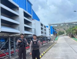 Unit Obvit Sat Samapta Polres Bima Kota Laksanakan Pengamanan dan Patroli di Objek Vital PLTMG Bonto Bima