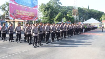 Apel Kontingensi Aman Nusa, Kapolres Loteng Tekankan Hadapi Isu Nasional Dan Global. ‎