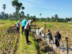 Dukung Ketahanan Pangan, Bhabinkamtibmas Desa Barejulat Tinjau Masyarakat Binaan