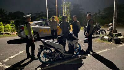 Patroli Blue Light Polsek Kediri Jaga Kamtibmas Lombok Barat