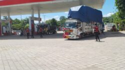 Waspada Kriminalitas 3C, Polres Lombok Barat Perketat Penjagaan di SPBU Labuan Tereng