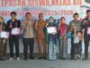 Hadir Dalam Pelepasan Siswa SMAN 1 Alas Barat, Kapolsek Berikan Motivasi dan Antisipasi Konvoi Lulusan