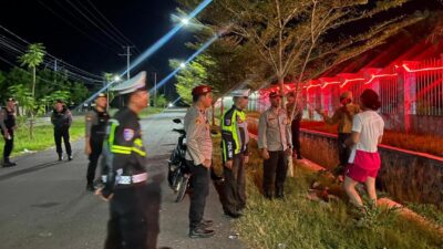 Antisipasi Balapan Liar dan Kejahatan Jalanan Satlantas Polres Bima Kabupaten Tingkatkan Patroli Malam Hari