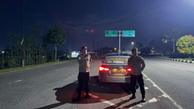 Polsek Kediri Optimalkan Keamanan Jalur Bypass BIL