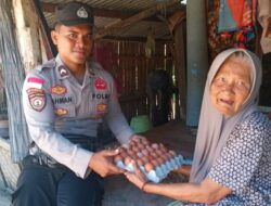 Sentuhan Humanis Polsek Sekotong, Program Nutrisi Mantap Sasar Lansia di Pelosok Desa Buwun Mas