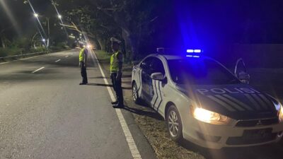 Patroli Satlantas Polres Lombok Barat di Bypass BIL 1